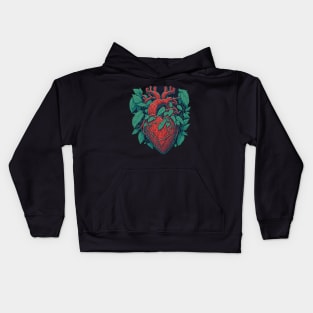 anatomical heart with hops Kids Hoodie